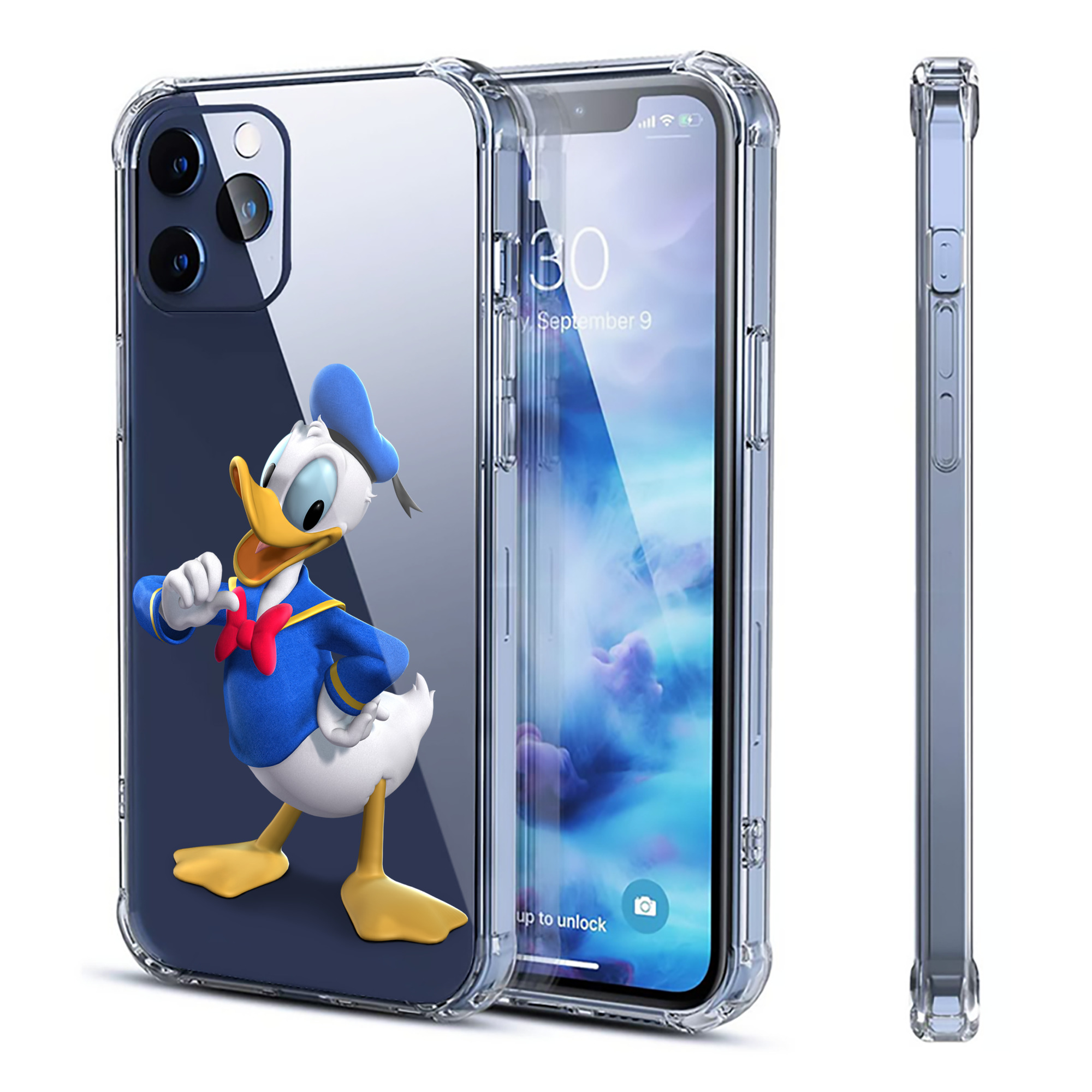 （画像用） ミッキーマウス Mickey Mouse 【iPhone 12シリーズ対応】透明スマホケース（クリアソフトケース）
